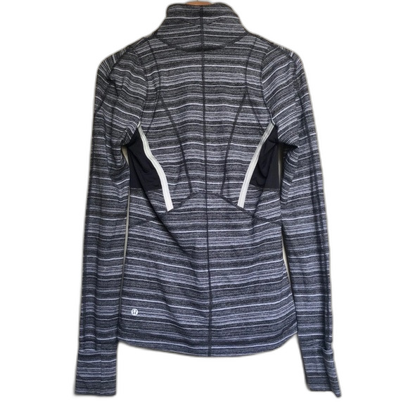 Lululemon Athletica Striped Pacesetter Pullover Jacket Size 6 - Picture 2 of 16